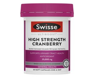 Swisse Ultiboost High Strength Cranberry 25000mg 30 Capsule