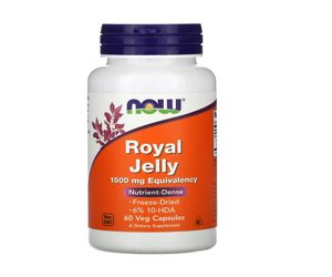 NOW Foods Royal Jelly 1500mg 60 Veg Capsules