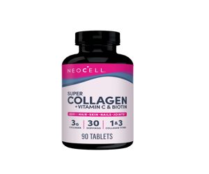 NeoCell Super Collagen Vitamin C &amp; Biotin Supplement for Hair Skin and Nails 90 Tablets