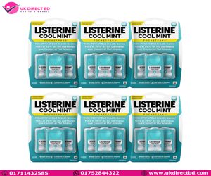 Listerine Cool Mint Pocket Breath Strips 72 Count (Pack of 6)