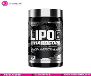 Nutrex Research Lipo-6 Hardcore Supplement Supports Metabolism &amp; Energy Dietary Capsules 60 Count