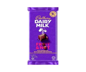 Cadbury Dairy Milk Fruit &amp; Nut Milk Chocolate Bar 110g.