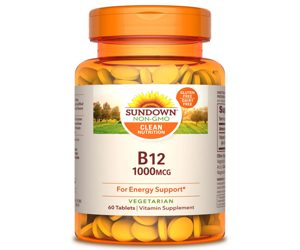 Sundown Naturals® Vitamin B-12 High Potency 1000mcg 60 Tablets