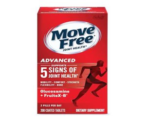 Schiff Move Free Advanced Tablets With Glucosamine Joint Supplements 200 Coated Tablets