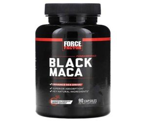 FORCE FACTOR Black Maca Root Supplement for Men 1000mg 90 Capsules