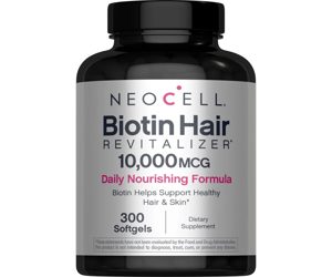 NeoCell Biotin Hair Revitalizer10,000mcg Biotin helps support healthy hair &amp; skin 300 Softgels