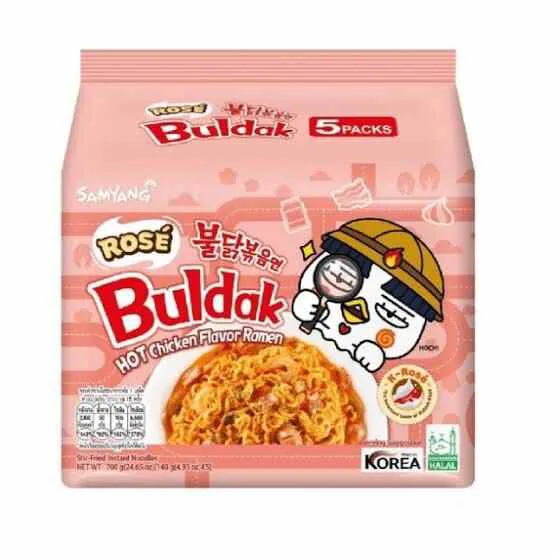Samyang Rose Buldak Hot Chicken Flavor Ramen 140g