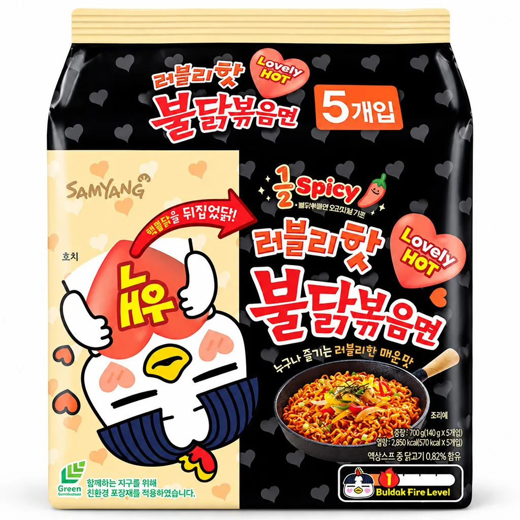 Samyang Lovely Hot Chicken Stir-Fried Noodle 140g