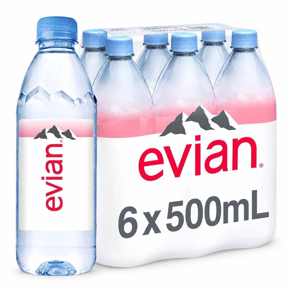 Evian Mineral Water Case 6x500ml Bottles
