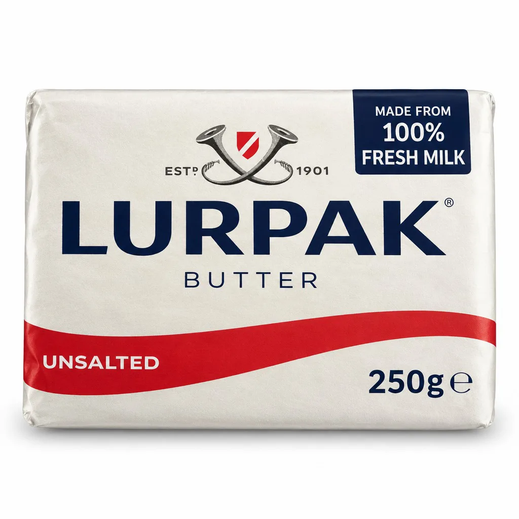 Lurpak Unsalted Butter Block 250g