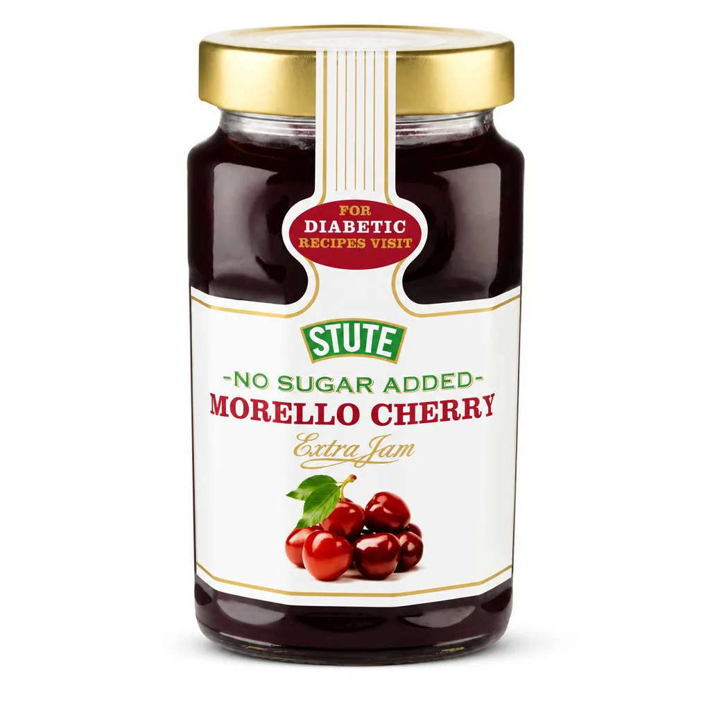Stute No Sugar Added Morello Cherry Extra Jam 430g
