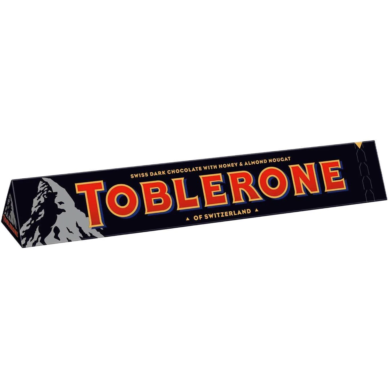Toblerone Swiss Dark Chocolate with Honey & Almond Nougat 100g
