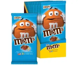 M&M's Crispy Bar: Irresistibly Crunchy| Shop the Delicious M&M's Crispy Bar Online| Indulge in the Perfect Blend of Chocolate and Crispy Rice| Grab Your Favorite M&M's Crispy Bar Today and Ex
