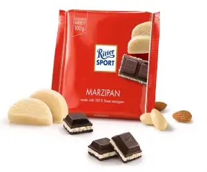 Ritter Sport Marzipan Chocolate Bar - 100g | Buy Now at [E-Commerce Website Name]