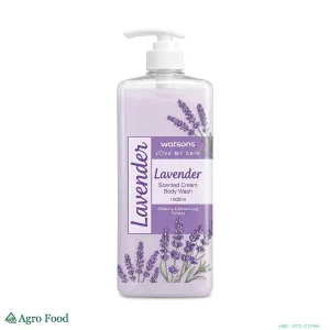 Watsons Lavender Gel Body Wash 1000ml - Luxuriate in Soothing Lavender Infused Bath Experience