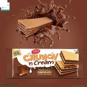 Tiffany Crunchy n Cream Chocolate Wafers 76g - Irresistible Delight for Chocolate Lovers!