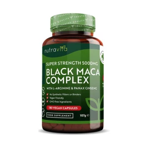 Nutravita Black Maca Root Complex 5000mg 180 Vegan Capsules