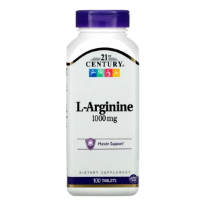 21st Century L-Arginine 1000mg Muscle Support Dietary Supplement 100 Tablets