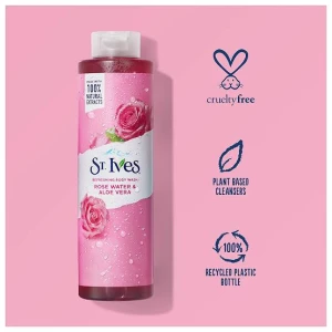 St.Ives Rose Water & Aloe Vera Body Wash 650ml