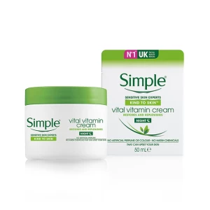 Boost Skin Health with Simple Kind To Vital Vitamin Night Cream - 50ml