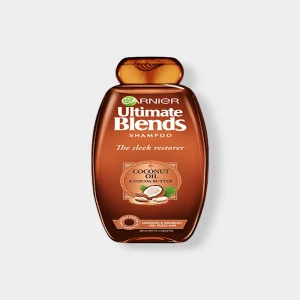Garnier Ultimate Blends Shampoo with Coconut Oil & Cocoa Butter - 360ml | Effective Cleansing with Nourishing Properties
