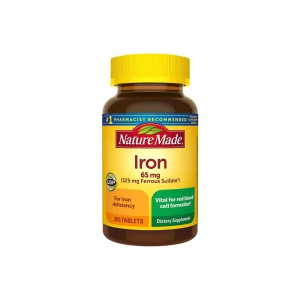 Nature Made Iron 65 mg: Essential Support for Healthy Red Blood Cells and Energy Production