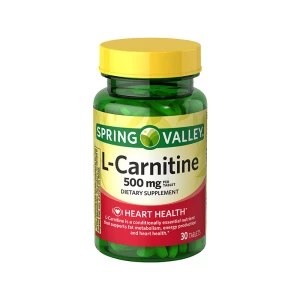 Spring Valley L-Carnitine Dietary Supplement 500mg - Boost Energy and Metabolism Naturally