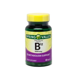 Spring Valley Vitamin B12 Timed Release 1000mc - Boost Your Energy and Support Your Nervous System with this Essential Supplement