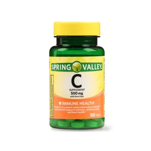 Spring Valley Vitamin C with Rose Hips Supplement - Boost Your Immune System Naturally | 500mg Strength | Fast Shipping | Affordable Prices