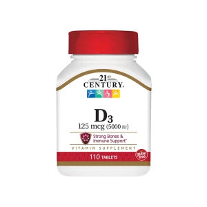 21st Century Maximum Strength D3-5000 IU Tablets
