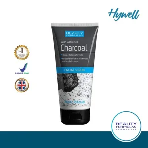 Beauty Formula with Activated Charcoal Facial Scrub 150ml