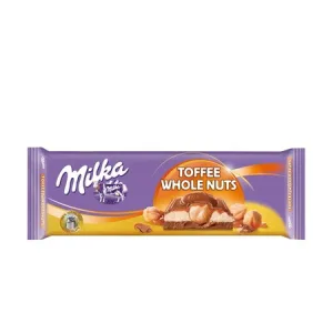 Milka Toffee Whole Nuts Chocolate Bar 300g