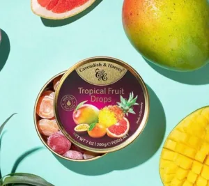 Cavendish & Harvey Tropical Fruit Drops Sugar Free 200G