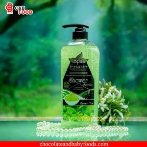 Spa Fruiser Green Tea Shower Scrub 730ml