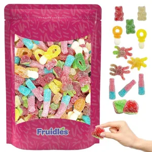 JOUY & CO Fries Sugar Coated Gummy Candy with Mix Fruit Flavor 225G