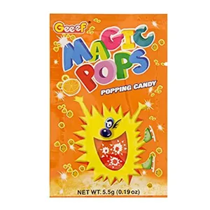 Magic Pops Popping Candy Orange Flavor 40pack 220G
