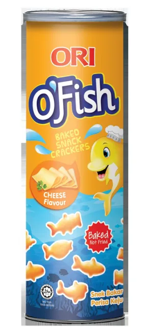 ORI O'Fish Baked Snack Crackers Cheese Flavor 70G