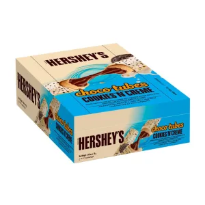 Hershey's Choco Tube Cookies N Cream Chocolate Bar 24pc's Box