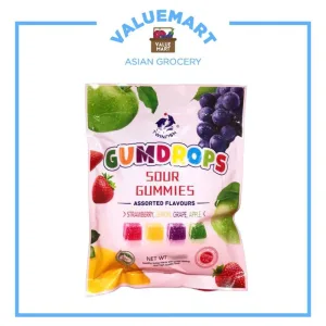 Twinfish Gumdrops Sour Gummies Assorted Flavors 150G