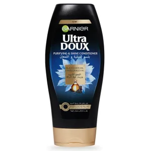 Garnier Ultra Doux Black Charcoal & Nigella Seed Oil Purifying & Shine Conditioner 400ml