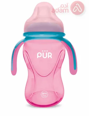 PUR Multi Grasp Drinking Cup (Pink Color, 6m+ Baby) 250ml