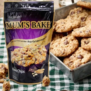 Cocoaland Mum's Bake Chocolate Chips Cookies with Oats 150G | Irresistible Delights for Chocolate Lovers