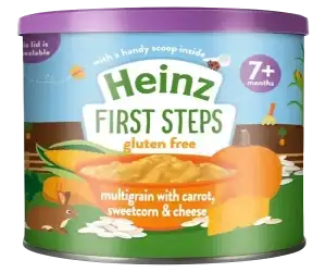 Heinz Multigrain with Carrot, Sweetcorn & Cheese Dinner - Nutritious and Delicious Baby Meal