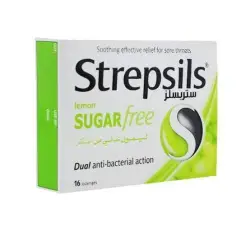Strepsils Citrus Lemon (Sugar Free) 16 Lozenges (Thailand)
