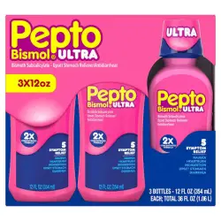 Pepto Bismol Ultra, 5 Symptom Digestive Relief Liquid, 36 Fluid Ounces