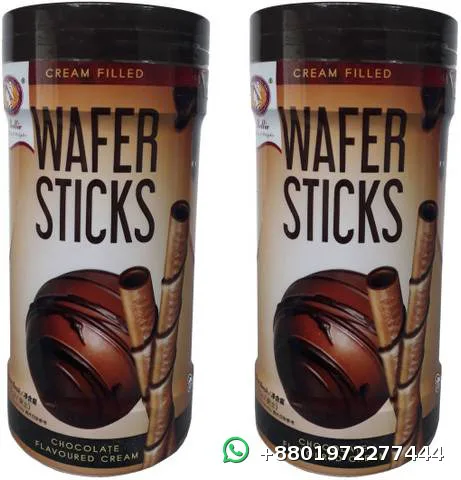 Bellie Wafer Sticks Chocolate Flavoured Cream 400g