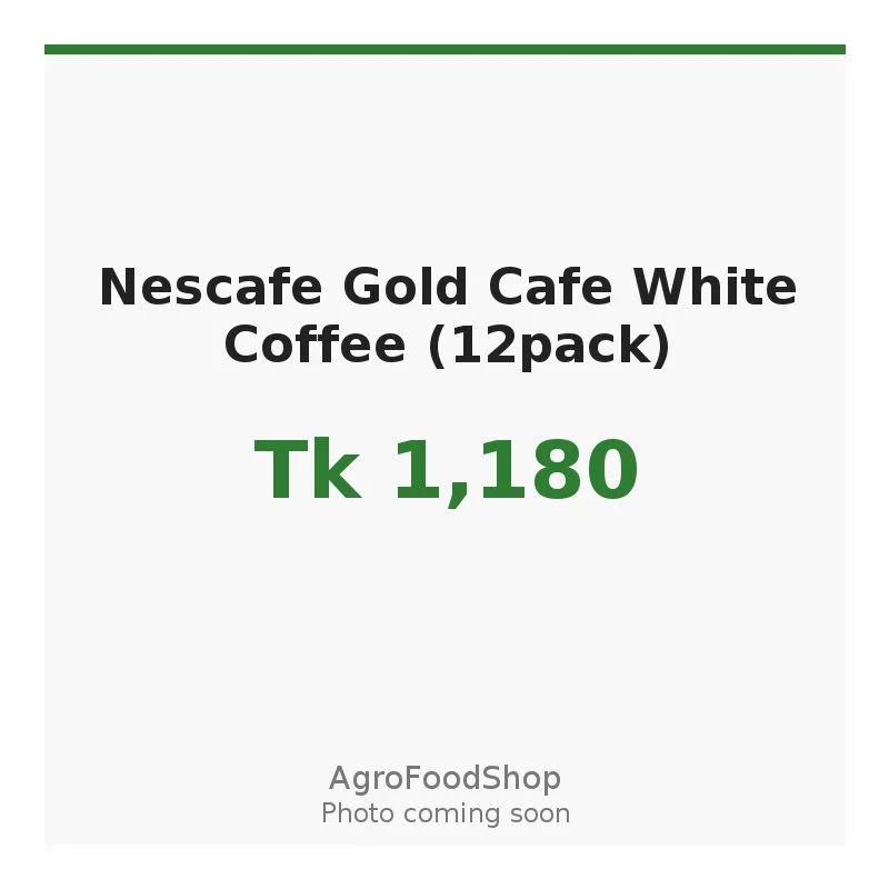 Nescafe Gold Cafe White Coffee (12pack)