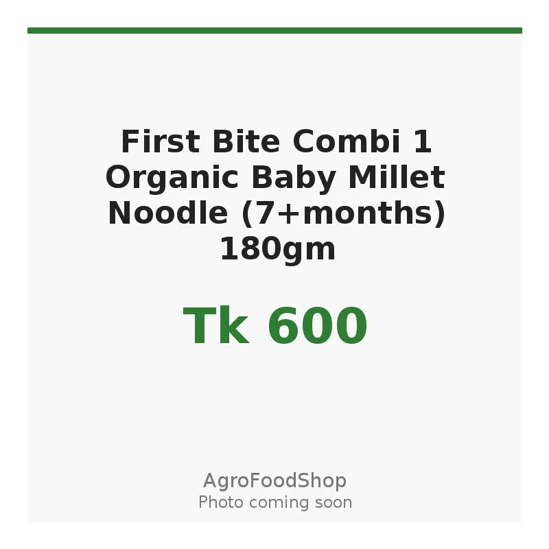 First Bite Combi 1 Organic Baby Millet Noodle (7+months) 180gm