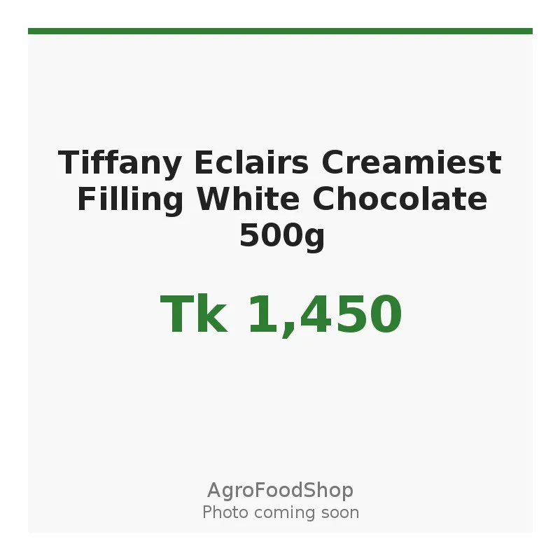 Tiffany Eclairs Creamiest Filling White Chocolate 500g