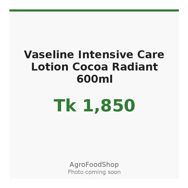 Vaseline Intensive Care Lotion Cocoa Radiant 600ml